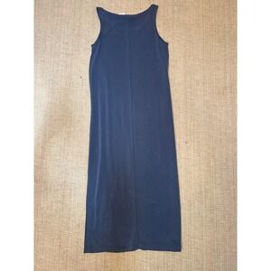 NWT J Jill Wherever Tank Dress Size Small Gray Sleeveless Maxi Stretch Comfort